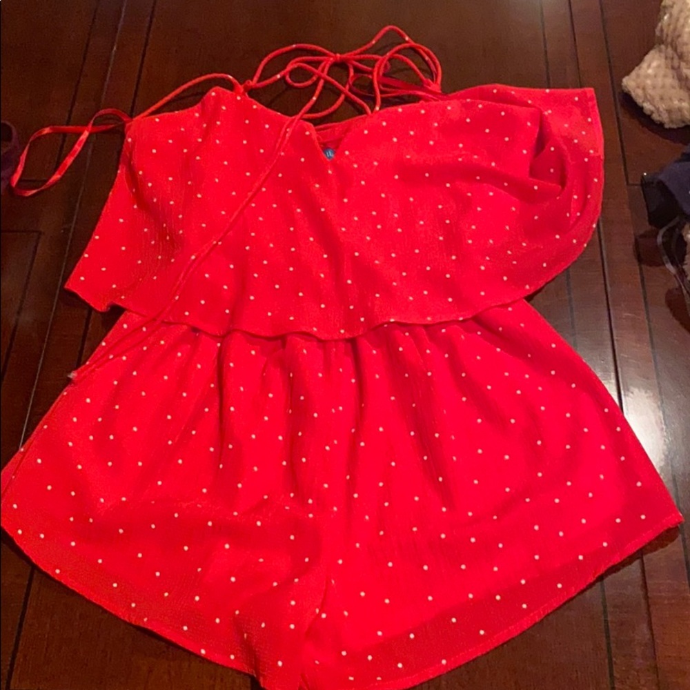 Red romper